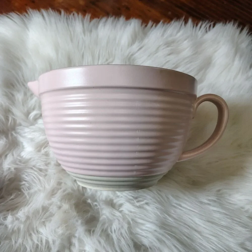 Large Mixing Batter Bowl Pink And White The Bake Shop By Master Class